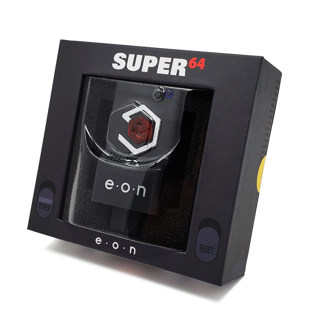 Front view of EON Super 64 HD adapter in retail packaging