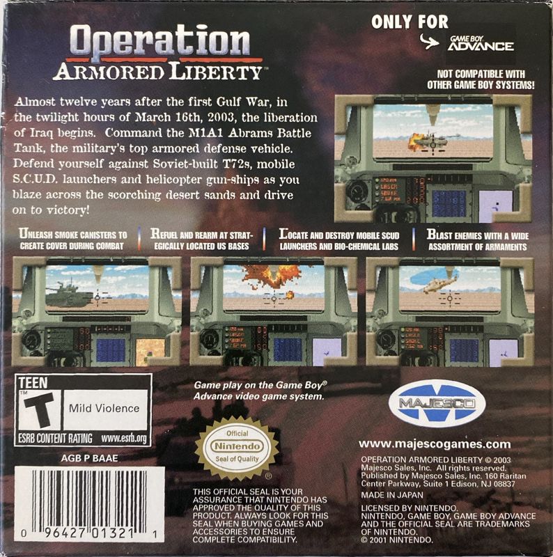 Operation Armored Liberty - Game Boy Advance