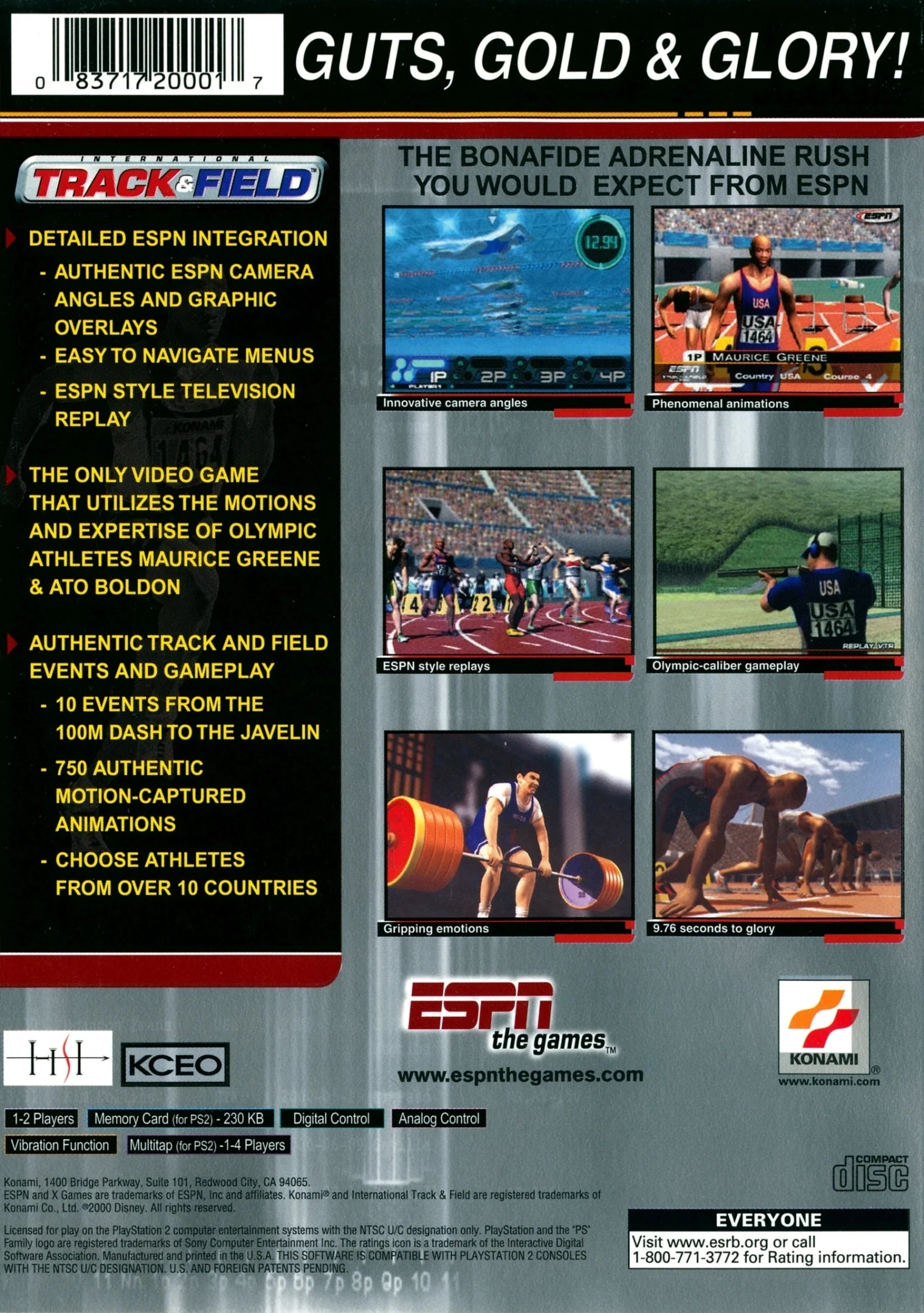 ESPN International Track & Field - PlayStation 2