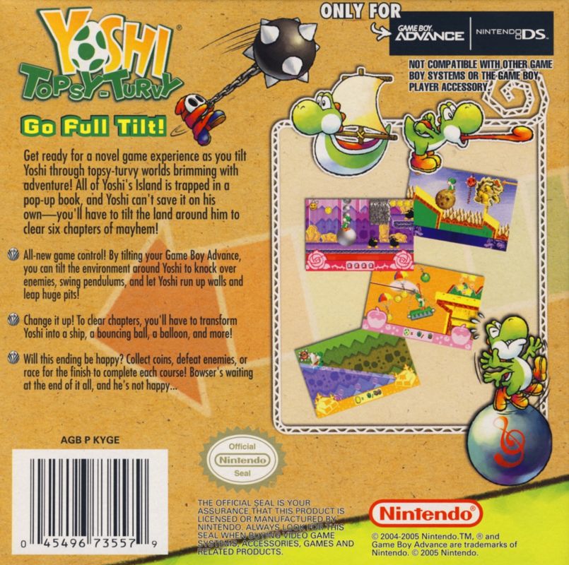 Yoshi Topsy-Turvy - Game Boy Advance