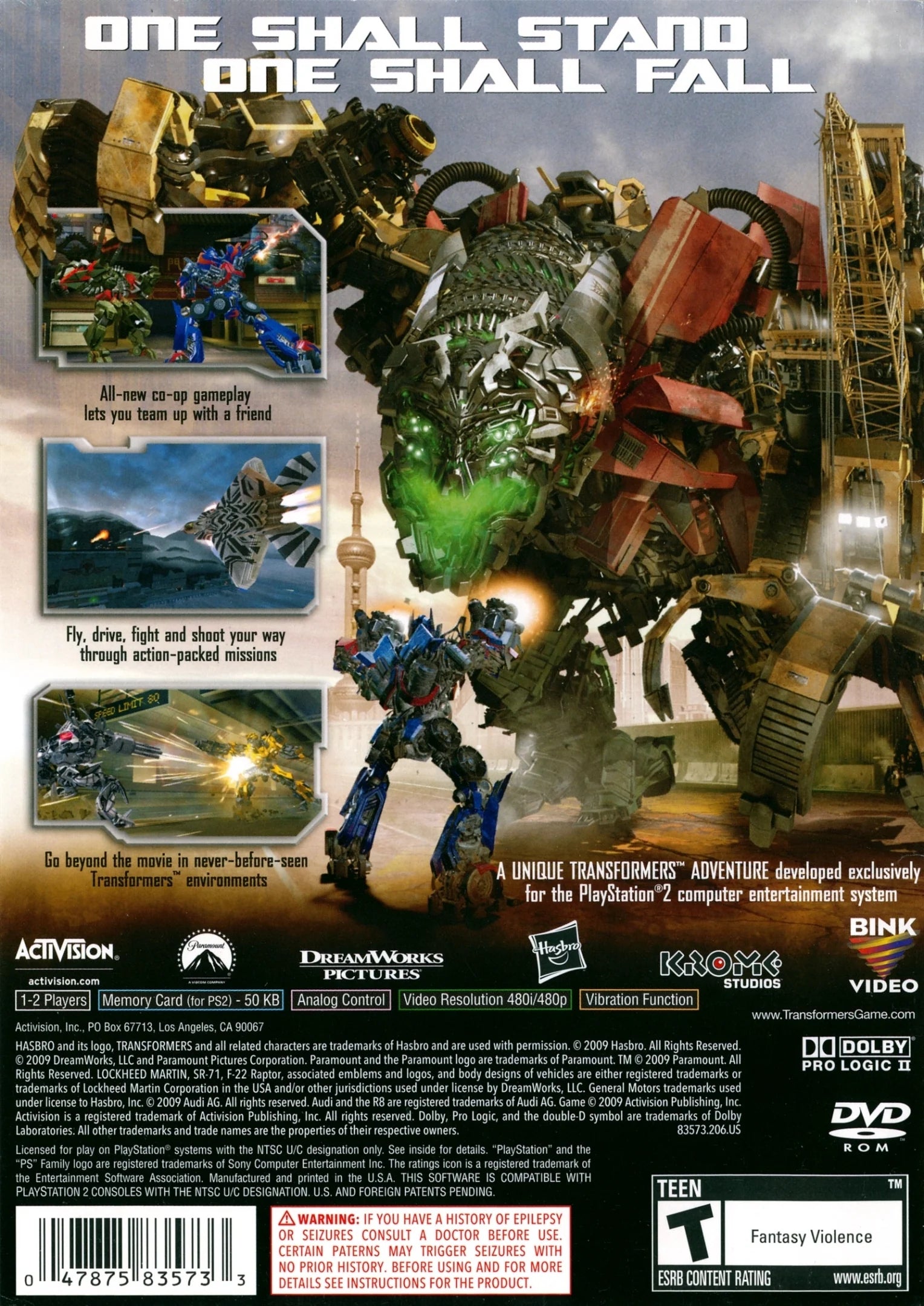 Transformers: Revenge of the Fallen - PlayStation 2
