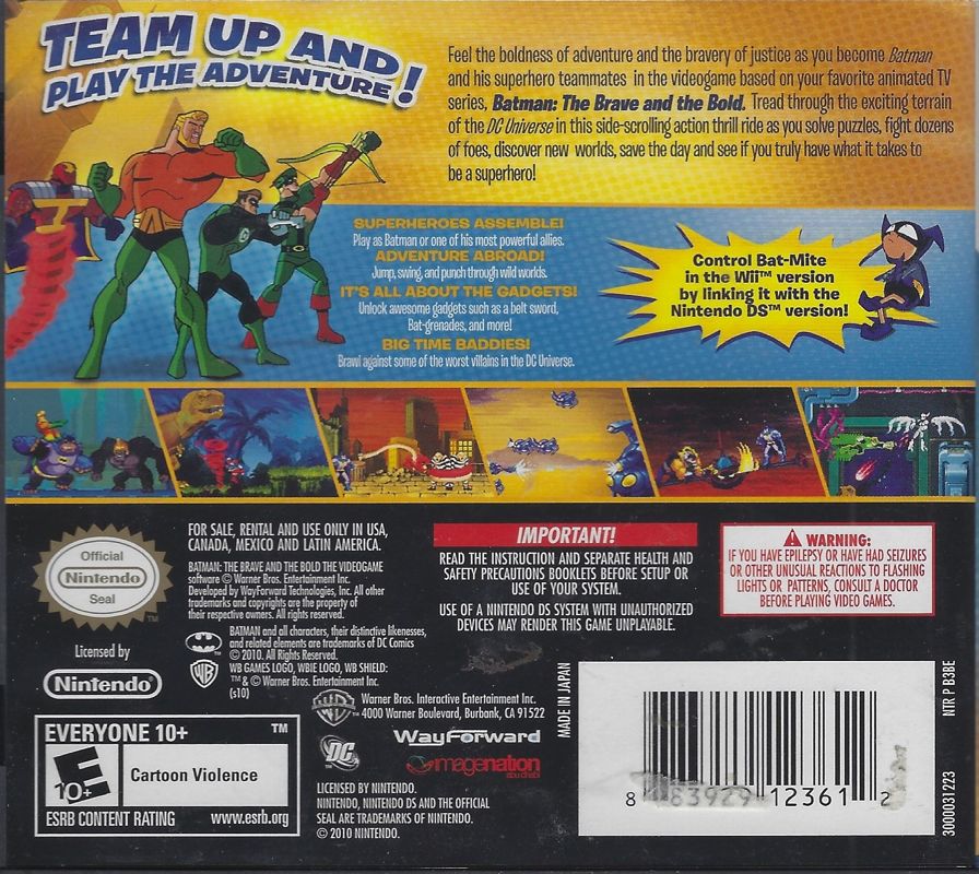 Batman: The Brave and The Bold - The Videogame - Nintendo DS