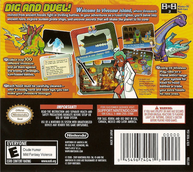 Fossil Fighters - Nintendo DS