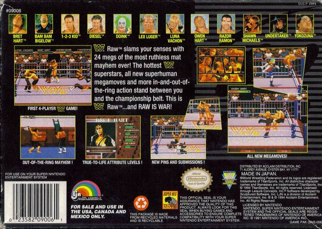WWF Raw - Super Nintendo