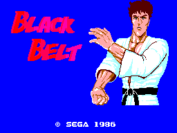 Black Belt - Sega Master System