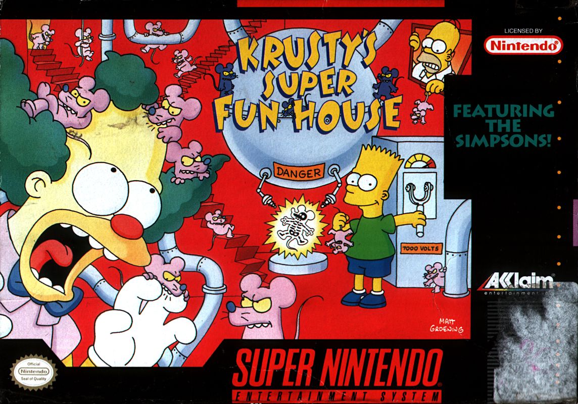 Krusty's Super Fun House - Super Nintendo