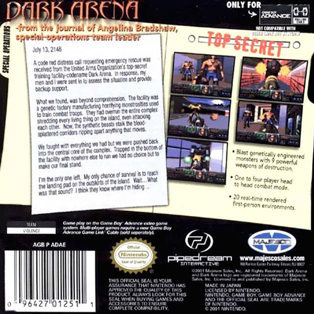 Dark Arena - Game Boy Advance