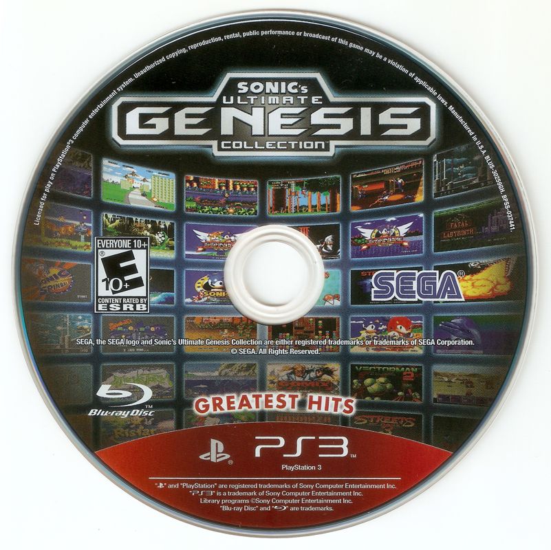 Sonic's Ultimate Genesis Collection (Greatest Hits) - PlayStation 3
