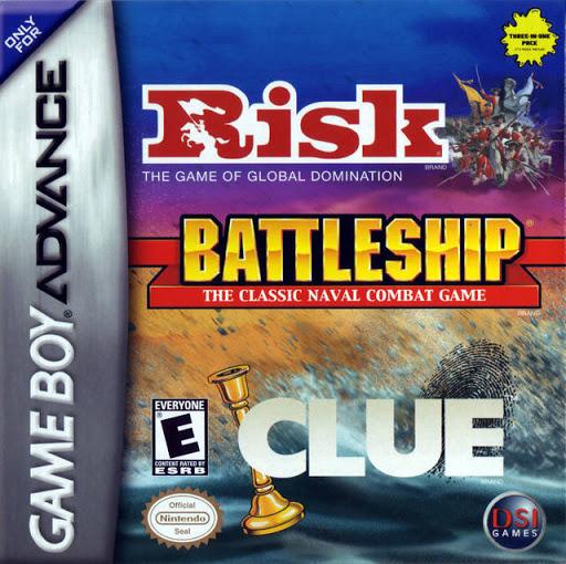 Risk / Battleship / Clue - Game Boy Advance