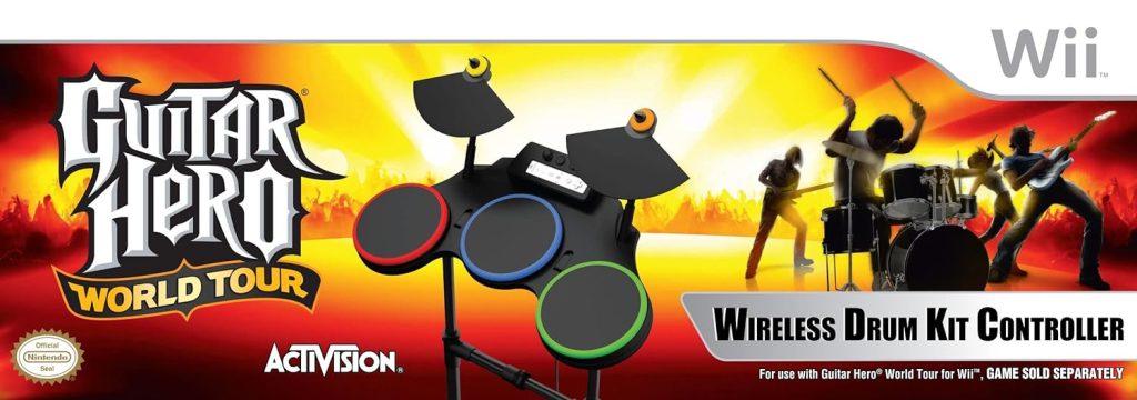 Guitar Hero World Tour Wireless Drum Kit Controller for Nintendo Wii