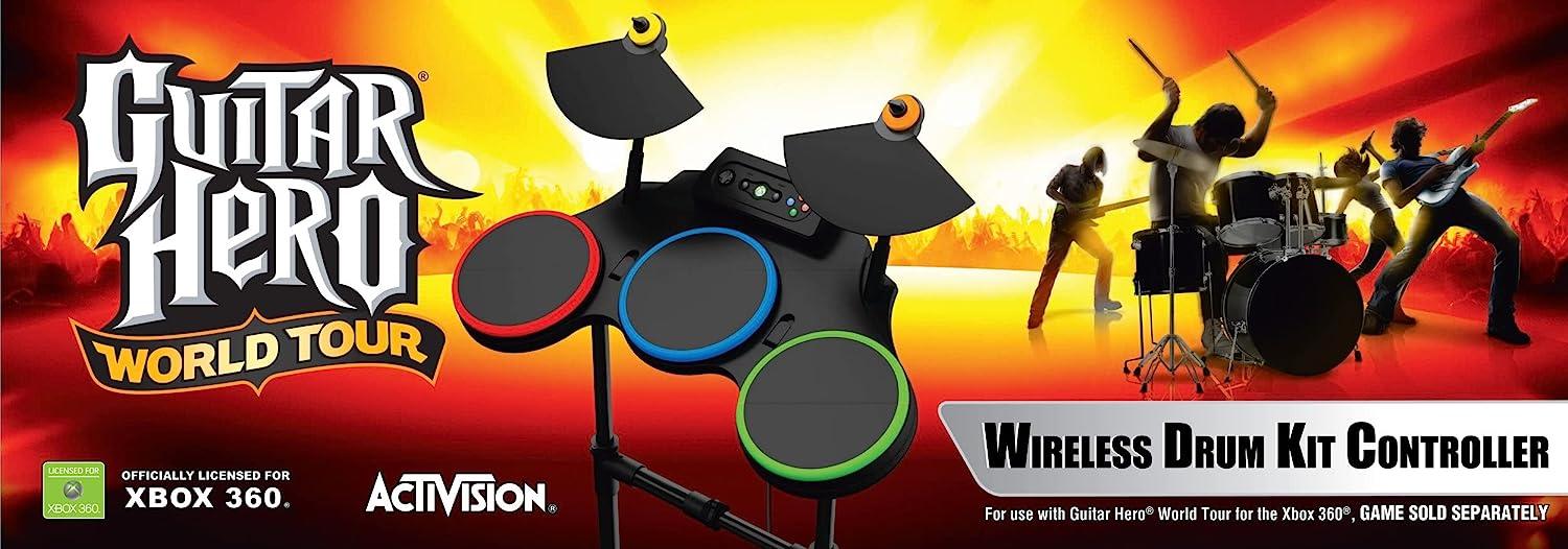 Guitar Hero World Tour Wireless Drum Kit Controller for Xbox 360