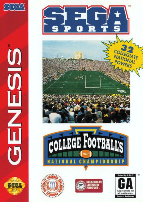 College Football's National Championship - SEGA Genesis