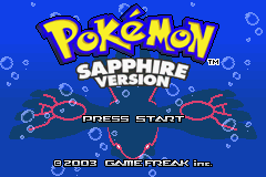 Pokemon Sapphire Version - Game Boy Advance