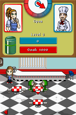 Diner Dash: Sizzle & Serve - Nintendo DS