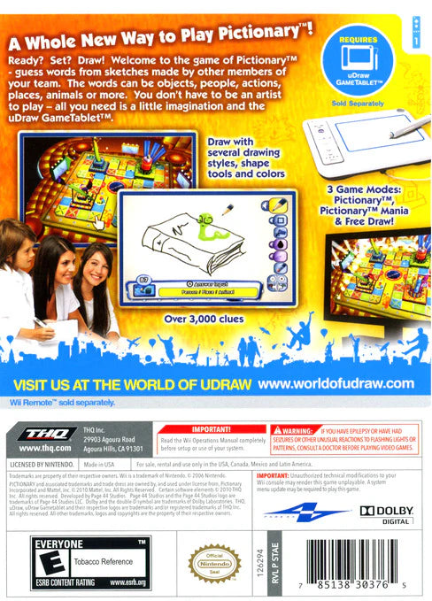 uDraw: Pictionary - Wii