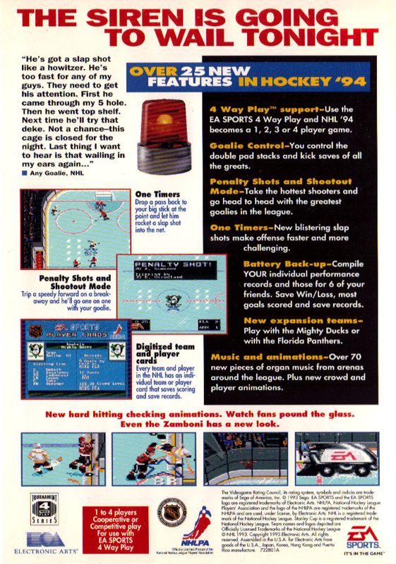 NHL '94 - SEGA Genesis