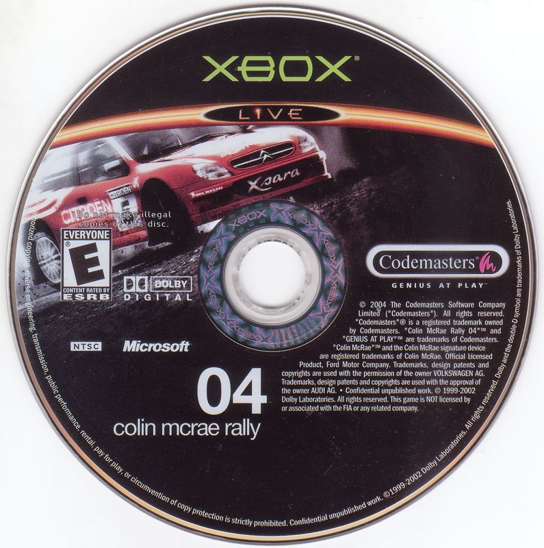 Colin McRae Rally 04 - Xbox