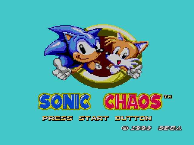 Sonic the Hedgehog Chaos - SEGA Game Gear
