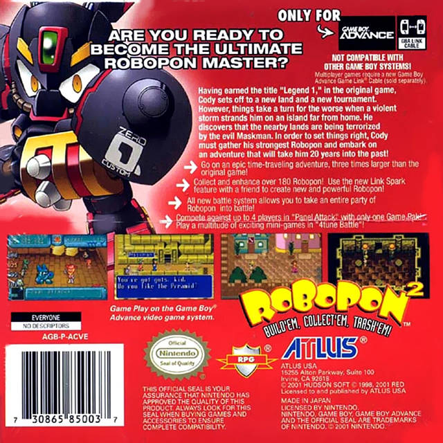 Robopon 2: Cross Version - Game Boy Advance
