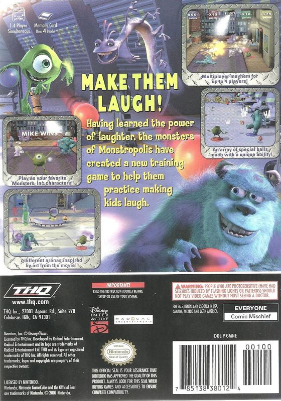 Monsters, Inc.: Scream Arena - GameCube