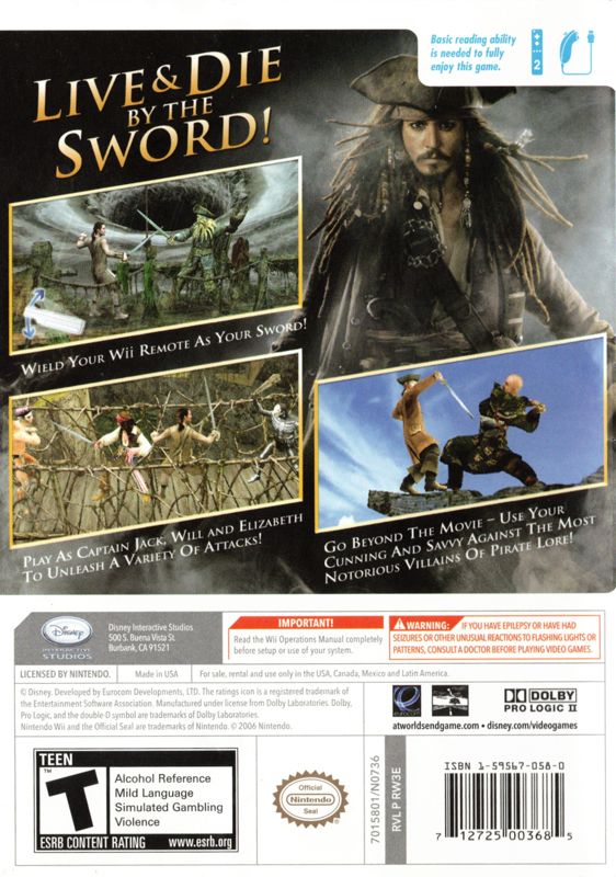 Pirates of the Caribbean: At World's End - Wii