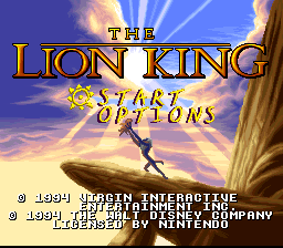 Lion King - Super Nintendo