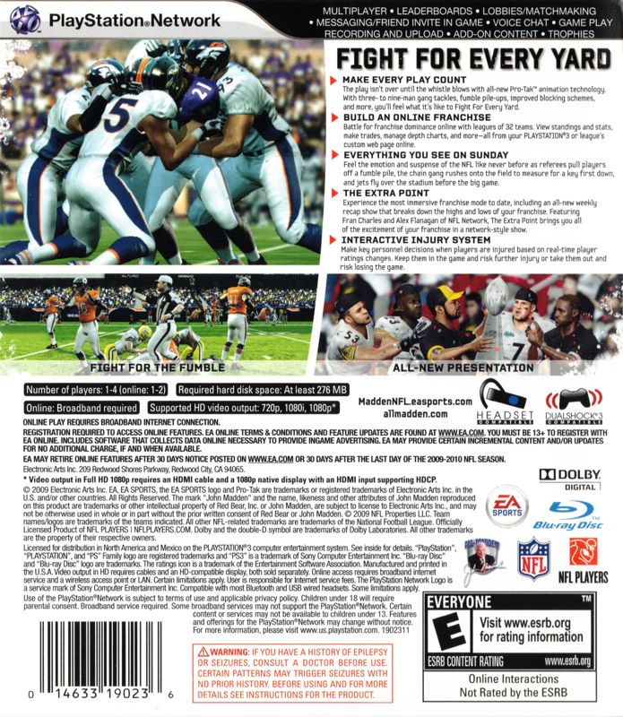 Madden NFL 10 - PlayStation 3