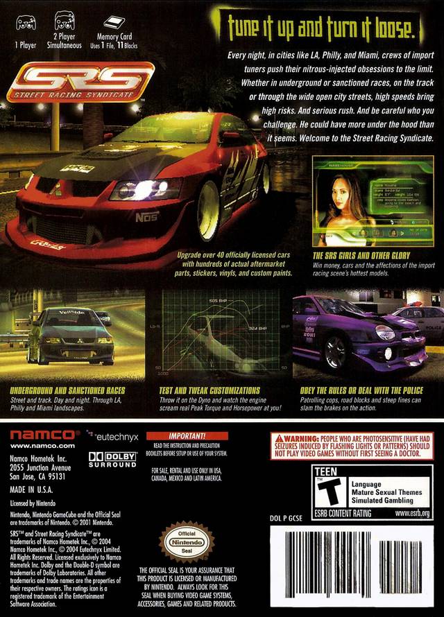 SRS: Street Racing Syndicate - GameCube