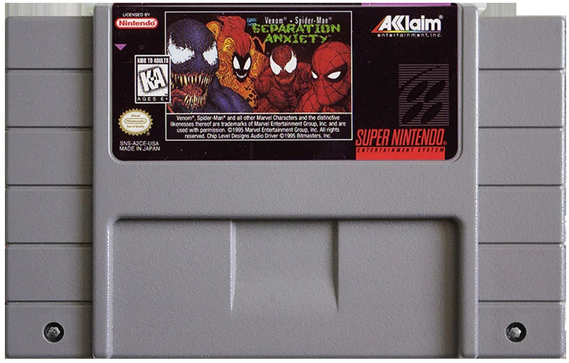 Venom/Spider-Man: Separation Anxiety - Super Nintendo