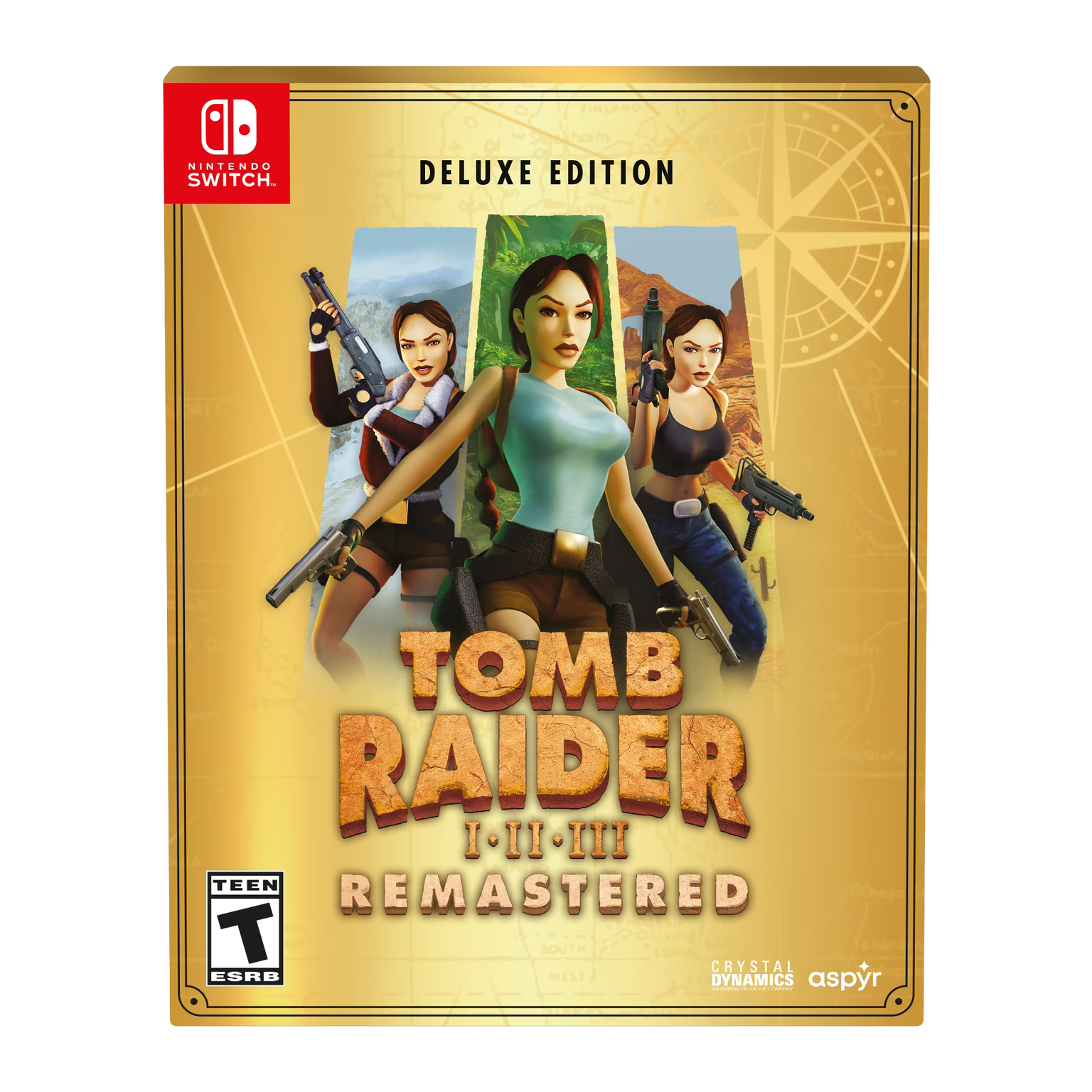 Tomb Raider I-III Remastered: Deluxe Edition - Nintendo Switch