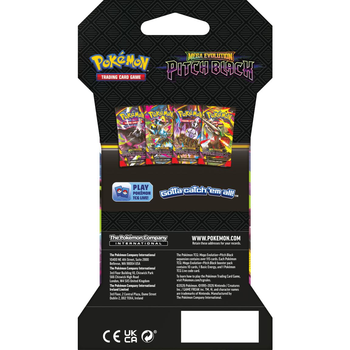 Pokemon TCG: Mega Evolution - Pitch Black Sleeved Booster Pack