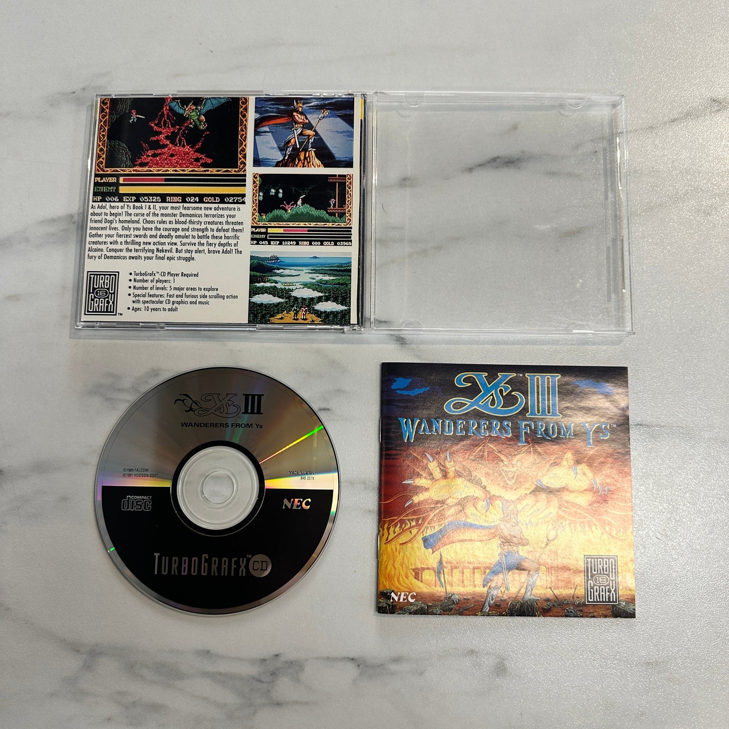 Ys III: Wanderers from Ys - TurboGrafx-CD
