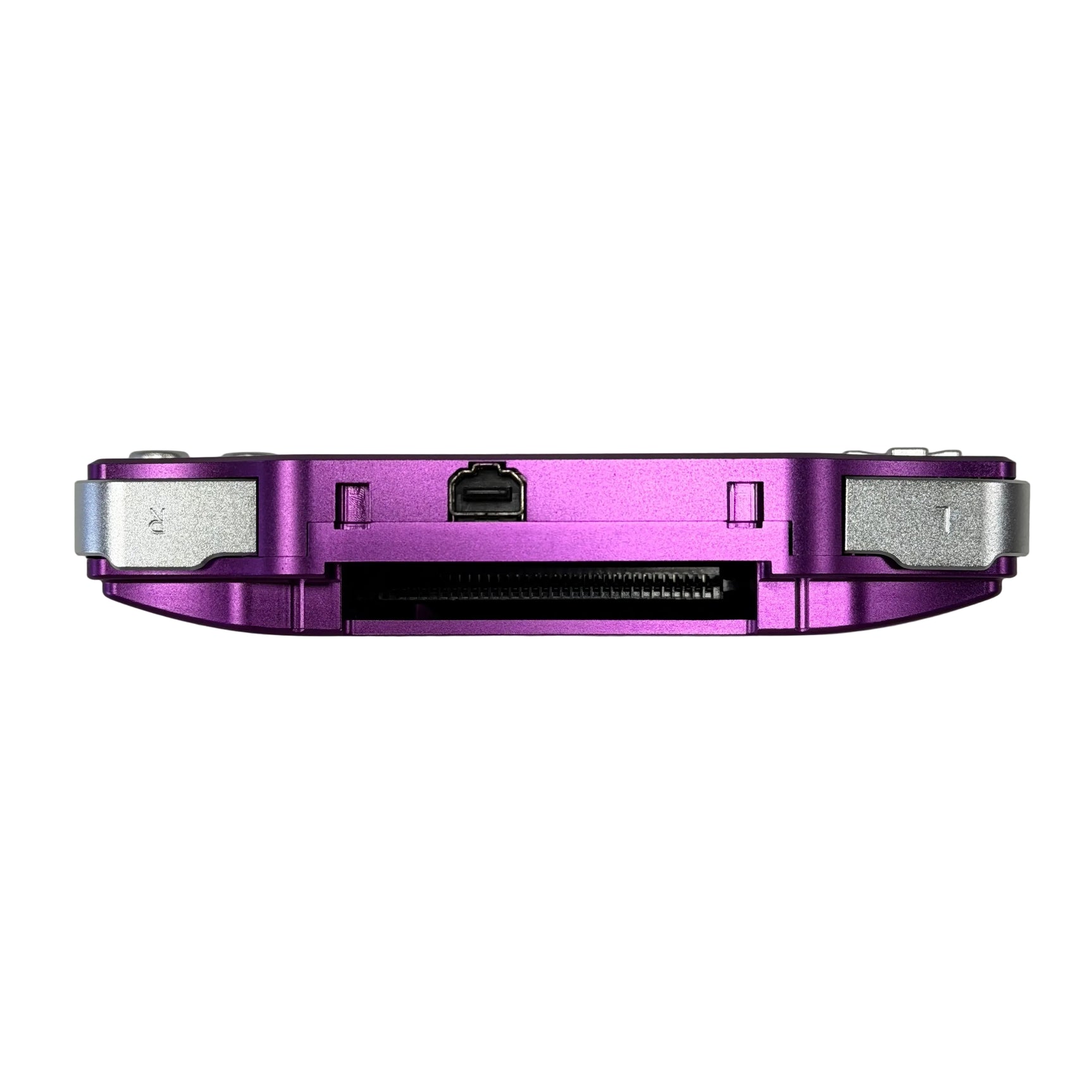 Game Boy Advance System - Purple Boxy Pixel Metal Shell with IPS Display