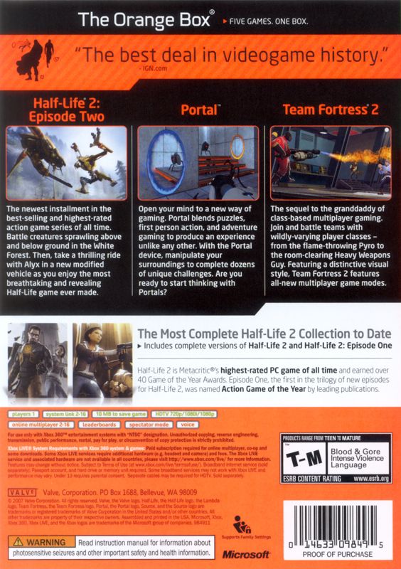 Orange Box - Xbox 360