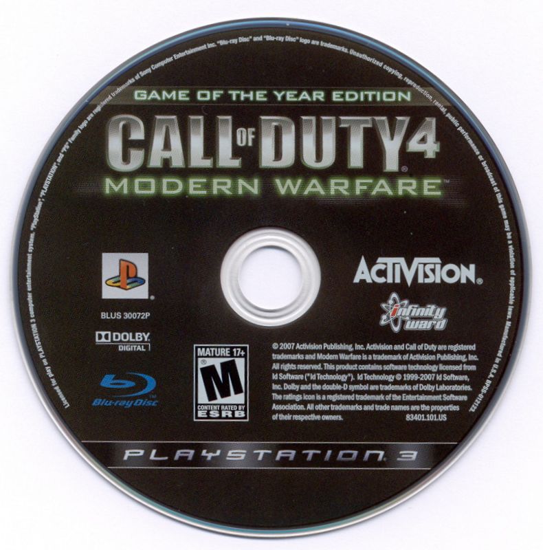 Call of Duty 4: Modern Warfare - Game of the Year Edition - PlayStation 3