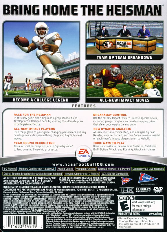 NCAA Football 06 - PlayStation 2