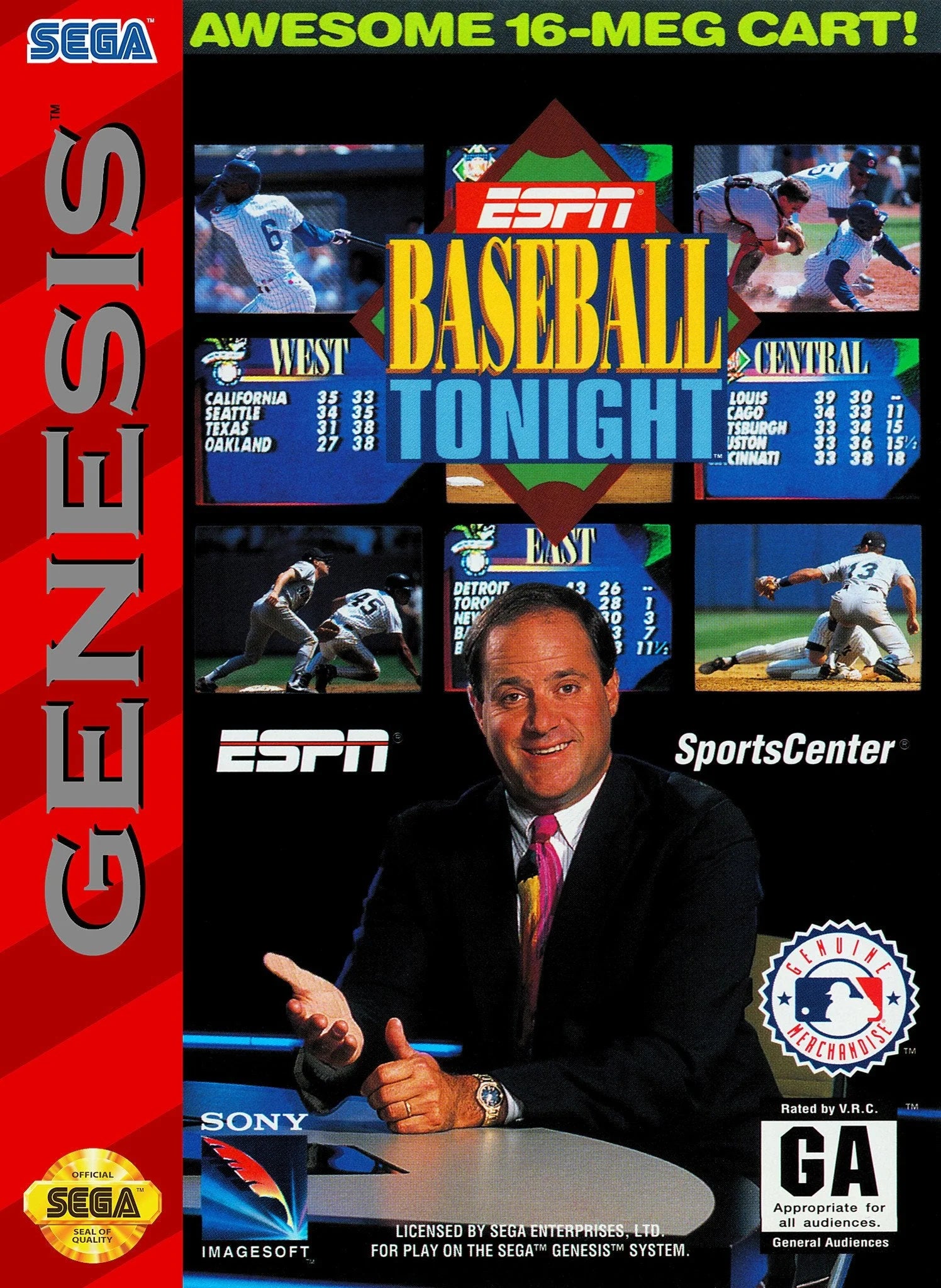 ESPN Baseball Tonight - SEGA Genesis