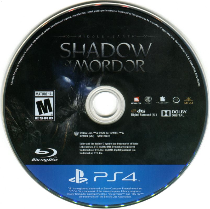 Middle-earth: Shadow of Mordor - PlayStation 4