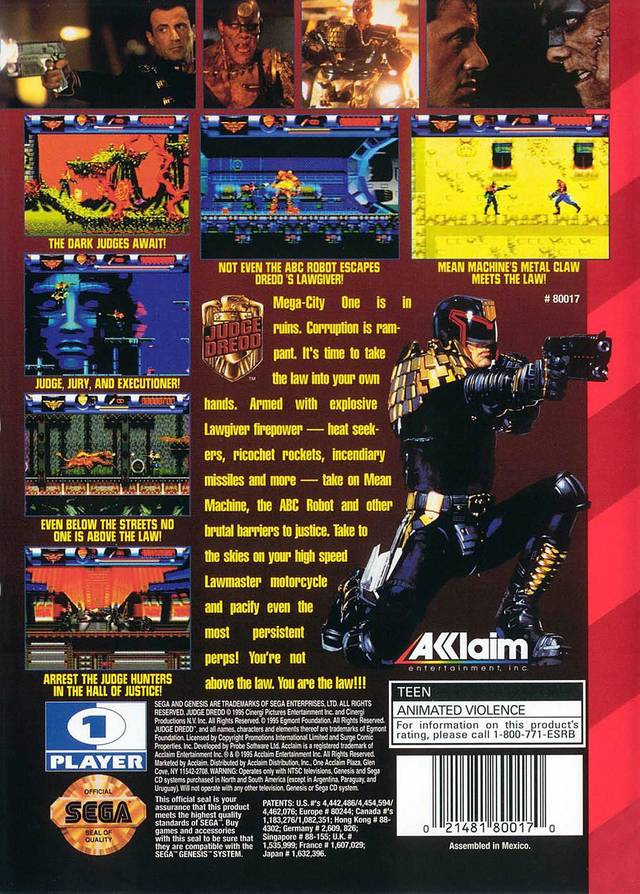 Judge Dredd - SEGA Genesis