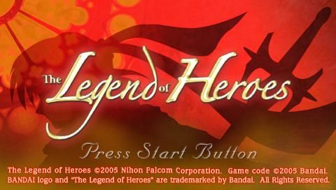 Legend of Heroes: A Tear of Vermillion - PSP