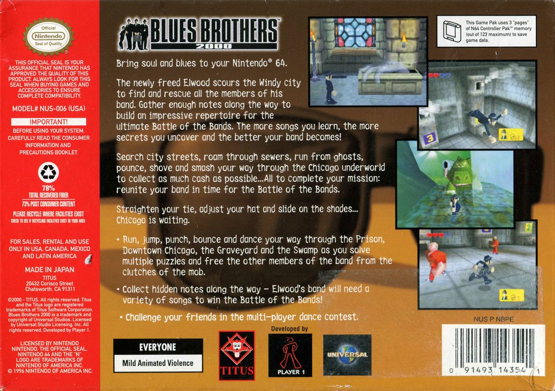 Blues Brothers 2000 - Nintendo 64