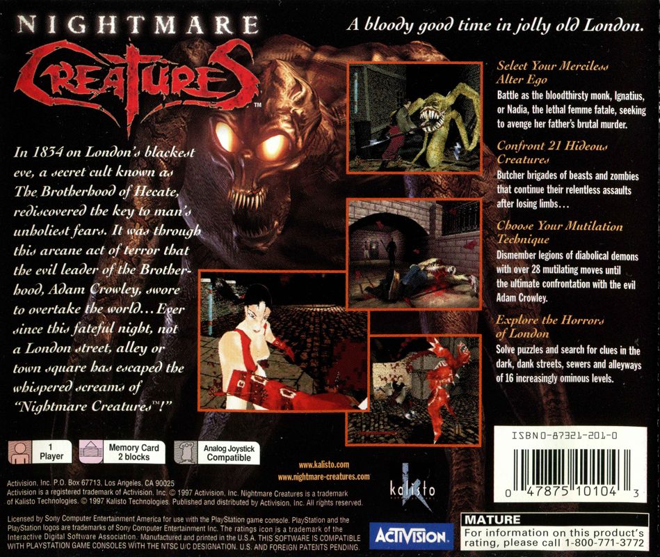 Nightmare Creatures - PlayStation