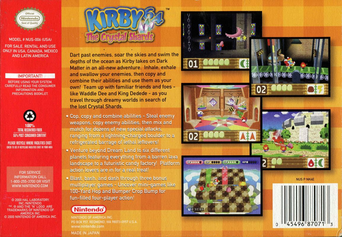 Kirby 64: The Crystal Shards - Nintendo 64