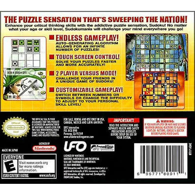 Sudoku Mania - Nintendo DS