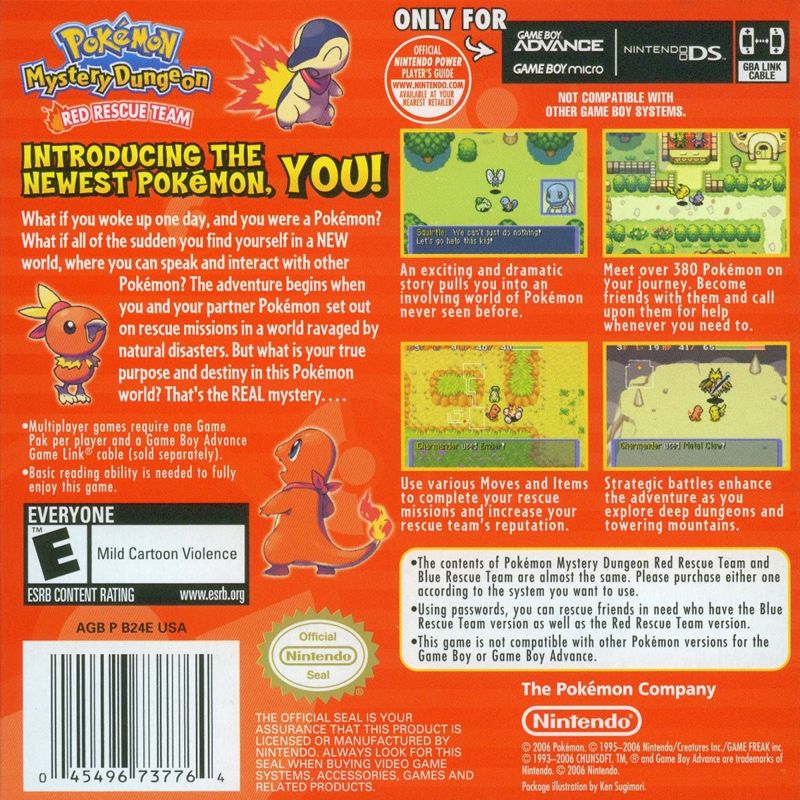 Pokémon Mystery Dungeon: Red Rescue Team - Game Boy Advance