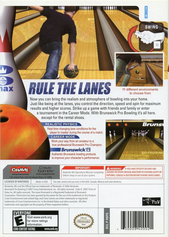 Brunswick Pro Bowling - Wii