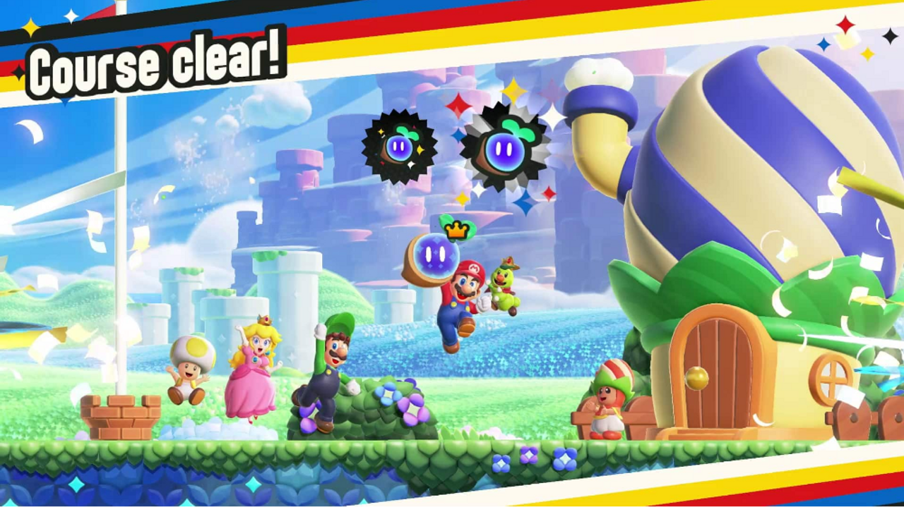 Nintendo Switch OLED Console + Super Mario Bros Wonder Bundle