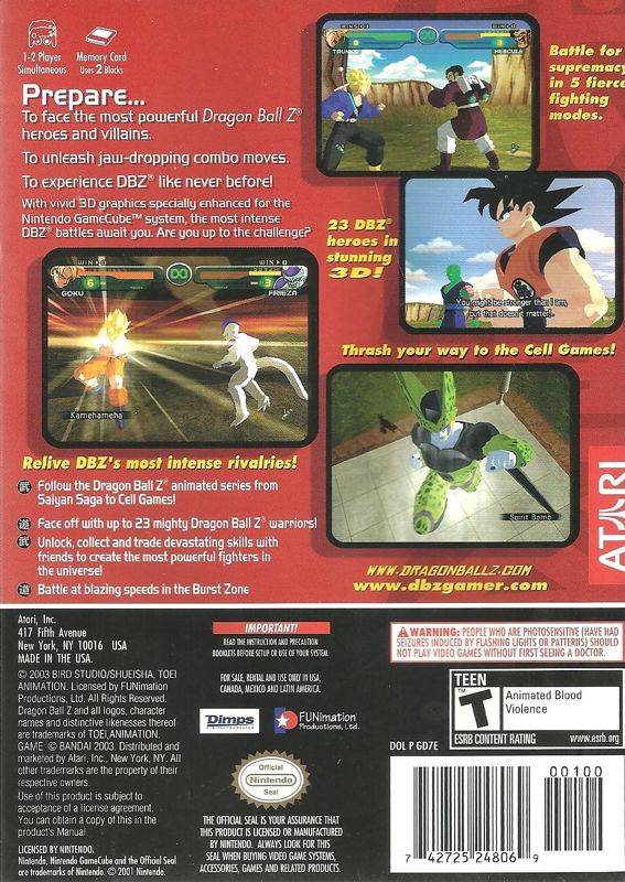 Dragon Ball Z: Budokai - GameCube