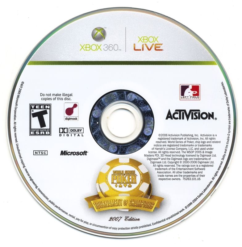 World Series of Poker: Tournament of Champions - 2007 Edition - Xbox 360
