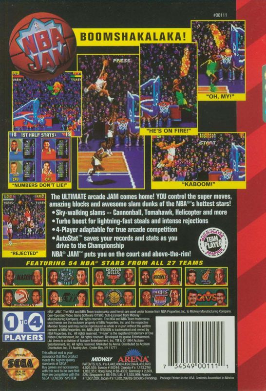 NBA Jam - SEGA Genesis